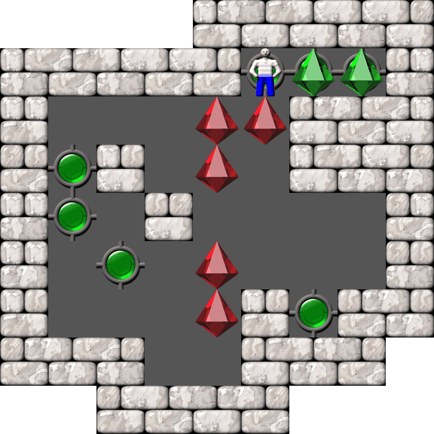 Sokoban Ionic Catalysts level 135